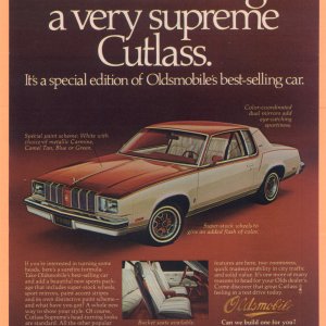 1978 Oldsmobile Cutlass - "A Very Supreme Cutlass"