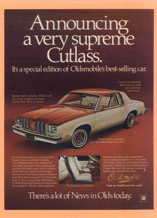 1978 Oldsmobile Cutlass - "A Very Supreme Cutlass"